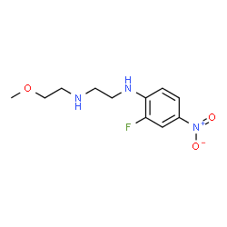 ChemSpider 2D Image | N-(2-Fluoro-4-nitrophenyl)-N'-(2-methoxyethyl)-1,2-ethanediamine | C11H16FN3O3