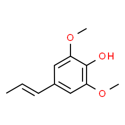 ChemSpider 2D Image | 4-Propenyl-2,6-dimethoxyphenol | C11H14O3