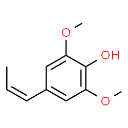 ChemSpider 2D Image | (Z)-2,6-dimethoxy-4-propenylphenol | C11H14O3