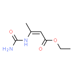 ChemSpider 2D Image | Ethyl (2Z)-3-(carbamoylamino)-2-butenoate | C7H12N2O3