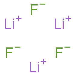 ChemSpider 2D Image | Lithium fluoride (1:1) | F3Li3