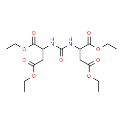 ChemSpider 2D Image | Tetraethyl 2,2'-(carbonyldiimino)disuccinate | C17H28N2O9