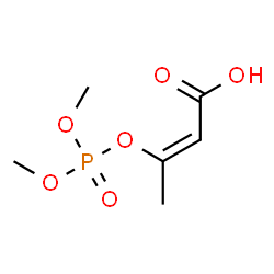 ChemSpider 2D Image | (2Z)-3-[(Dimethoxyphosphoryl)oxy]-2-butenoic acid  | C6H11O6P