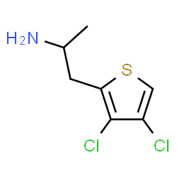 ChemSpider 2D Image | 1-(3,4-Dichloro-2-thienyl)-2-propanamine | C7H9Cl2NS