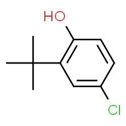 ChemSpider 2D Image | 2-Tert-butyl-4-chlorophenol | C10H13ClO