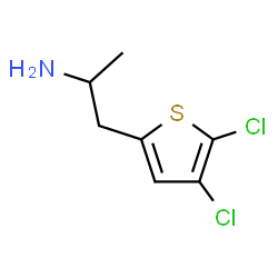 ChemSpider 2D Image | 1-(4,5-Dichloro-2-thienyl)-2-propanamine | C7H9Cl2NS
