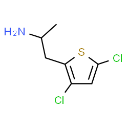 ChemSpider 2D Image | 1-(3,5-Dichloro-2-thienyl)-2-propanamine | C7H9Cl2NS