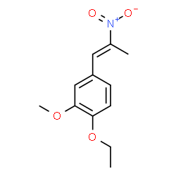 ChemSpider 2D Image | 1-ethoxy-2-methoxy-4-(2-nitroprop-1-enyl)benzene | C12H15NO4