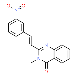 ChemSpider 2D Image | 3-Methyl-2-[2-(3-nitro-phenyl)-vinyl]-3H-quinazolin-4-one | C17H13N3O3