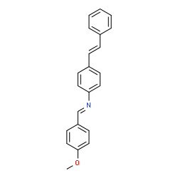 ChemSpider 2D Image | N-(p-Methoxybenzylidene)-p-styrylaniline | C22H19NO