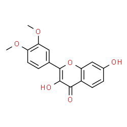 ChemSpider 2D Image | 3,7-Dihydroxy-3',4'-dimethoxyflavone | C17H14O6