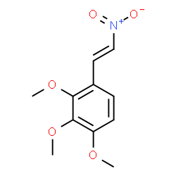 ChemSpider 2D Image | 1,2,3-Trimethoxy-4-[(E)-2-nitrovinyl]benzene | C11H13NO5