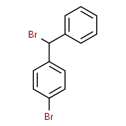 ChemSpider 2D Image | 1-Bromo-4-[bromo(phenyl)methyl]benzene | C13H10Br2