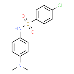 ChemSpider 2D Image | Aniline, N,N-dimethyl-p-(p-chlorophenylsulfonamido)- | C14H15ClN2O2S