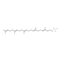 ChemSpider 2D Image | Dimethyl[(4E,8E,12E,16E)-4,8,13,17,21-pentamethyl-4,8,12,16,20-docosapentaen-1-yl]amine oxide | C29H51NO