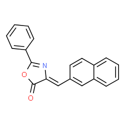 ChemSpider 2D Image | (4Z)-4-(2-Naphthylmethylene)-2-phenyl-1,3-oxazol-5(4H)-one | C20H13NO2