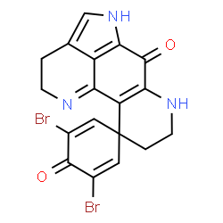 ChemSpider 2D Image | Discorhabdin C | C18H13Br2N3O2