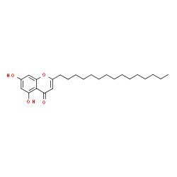 ChemSpider 2D Image | dihydroxy-2'-pentadecylchromone | C24H36O4