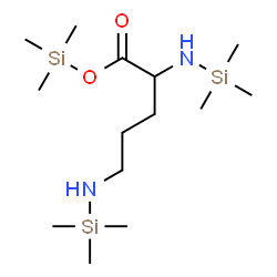 ChemSpider 2D Image | Trimethylsilyl N~2~,N~5~-bis(trimethylsilyl)ornithinate | C14H36N2O2Si3