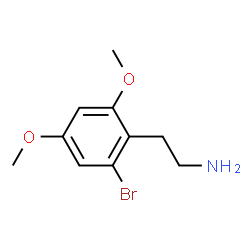 ChemSpider 2D Image | 2-(2-Bromo-4,6-dimethoxyphenyl)ethanamine | C10H14BrNO2
