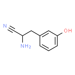 ChemSpider 2D Image | 2-Amino-3-(3-hydroxyphenyl)propanenitrile | C9H10N2O