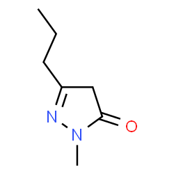 ChemSpider 2D Image | 1-METHYL-3-N-PROPYL-2-PYRAZOLIN-5-ONE | C7H12N2O