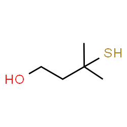 ChemSpider 2D Image | 3-Mercapto-3-methylbutan-1-ol | C5H12OS