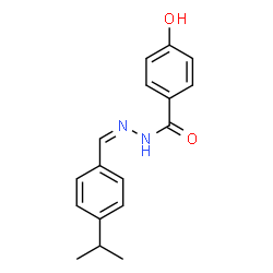 ChemSpider 2D Image | 4-Hydroxy-N'-[(Z)-(4-isopropylphenyl)methylene]benzohydrazide | C17H18N2O2