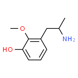 ChemSpider 2D Image | 3-(2-Aminopropyl)-2-methoxyphenol | C10H15NO2