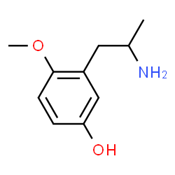 ChemSpider 2D Image | 3-(2-Aminopropyl)-4-methoxyphenol | C10H15NO2