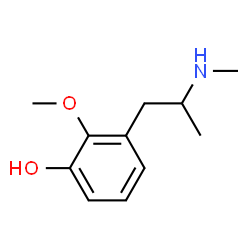 ChemSpider 2D Image | 2-Methoxy-3-[2-(methylamino)propyl]phenol | C11H17NO2