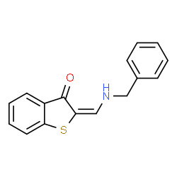 ChemSpider 2D Image | (2E)-2-[(Benzylamino)methylene]-1-benzothiophen-3(2H)-one | C16H13NOS