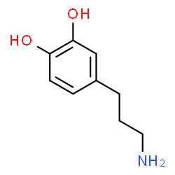 ChemSpider 2D Image | 4-(3-Aminopropyl)-1,2-benzenediol | C9H13NO2