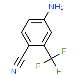 ChemSpider 2D Image | 2-Cyano-5-Aminobenzotrifluoride | C8H5F3N2