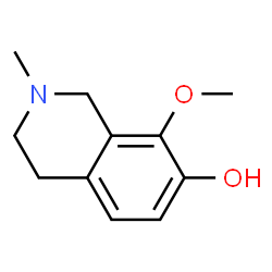 ChemSpider 2D Image | 8-Methoxy-2-methyl-1,2,3,4-tetrahydro-7-isoquinolinol | C11H15NO2