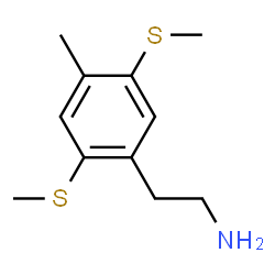 ChemSpider 2D Image | 2-[4-Methyl-2,5-bis(methylsulfanyl)phenyl]ethanamine | C11H17NS2