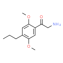 ChemSpider 2D Image | 2-Amino-1-(2,5-dimethoxy-4-propylphenyl)ethanone | C13H19NO3