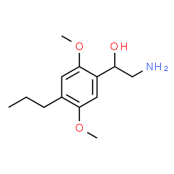 ChemSpider 2D Image | 2-Amino-1-(2,5-dimethoxy-4-propylphenyl)ethanol | C13H21NO3