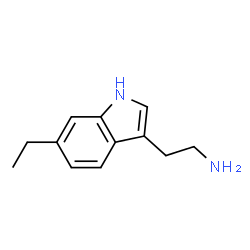ChemSpider 2D Image | 6-Ethyl-1H-indole-3-ethanamine | C12H16N2