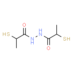 ChemSpider 2D Image | 2-Sulfanyl-N'-(2-sulfanylpropanoyl)propanehydrazide | C6H12N2O2S2