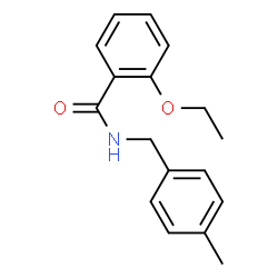 ChemSpider 2D Image | 2-Ethoxy-N-(4-methylbenzyl)benzamide | C17H19NO2