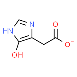 ChemSpider 2D Image | (4-Hydroxy-1H-imidazol-5-yl)acetate | C5H5N2O3