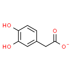 ChemSpider 2D Image | 3,4-Dihydroxybenzeneacetate | C8H7O4