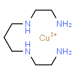 ChemSpider 2D Image | 1,3-Propanediamine, N~1~,N~3~-bis(2-aminoethyl)-, copper(2+) salt (1:1) | C7H20CuN4