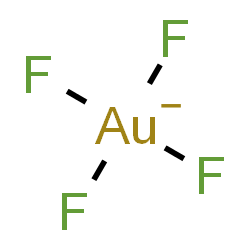 ChemSpider 2D Image | Tetrafluoroaurate(1-) | AuF4