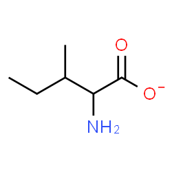 ChemSpider 2D Image | 2-Amino-3-methylvalerate | C6H12NO2