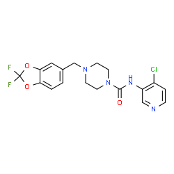 ChemSpider 2D Image | JNJ-42165279 | C18H17ClF2N4O3