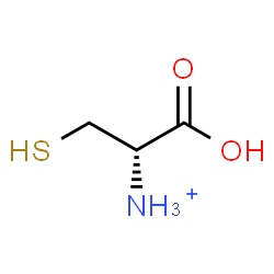 ChemSpider 2D Image | (1S)-1-Carboxy-2-sulfanylethanaminium | C3H8NO2S