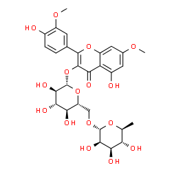 ChemSpider 2D Image | Rhamnazin-3-O-rutinoside | C29H34O16