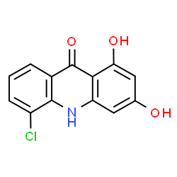 ChemSpider 2D Image | 5-Chloro-1,3-dihydroxy-9(10H)-acridinone | C13H8ClNO3